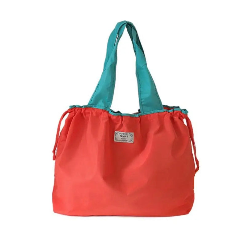 Drawstring Eco-Friendly Fashion Supermarket Shopping Bag Foldable Shopping Bag Reusable Waterproof Travel Grocery Bag Fashion