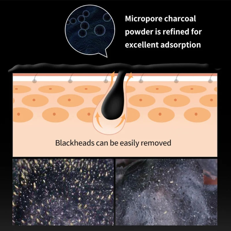 Blackhead Remover Mask Shrinking Pore Deep Cleaning Hydrating Mask Improve Rough Skin Pores Peel Off Mud Mask Korean Skincare