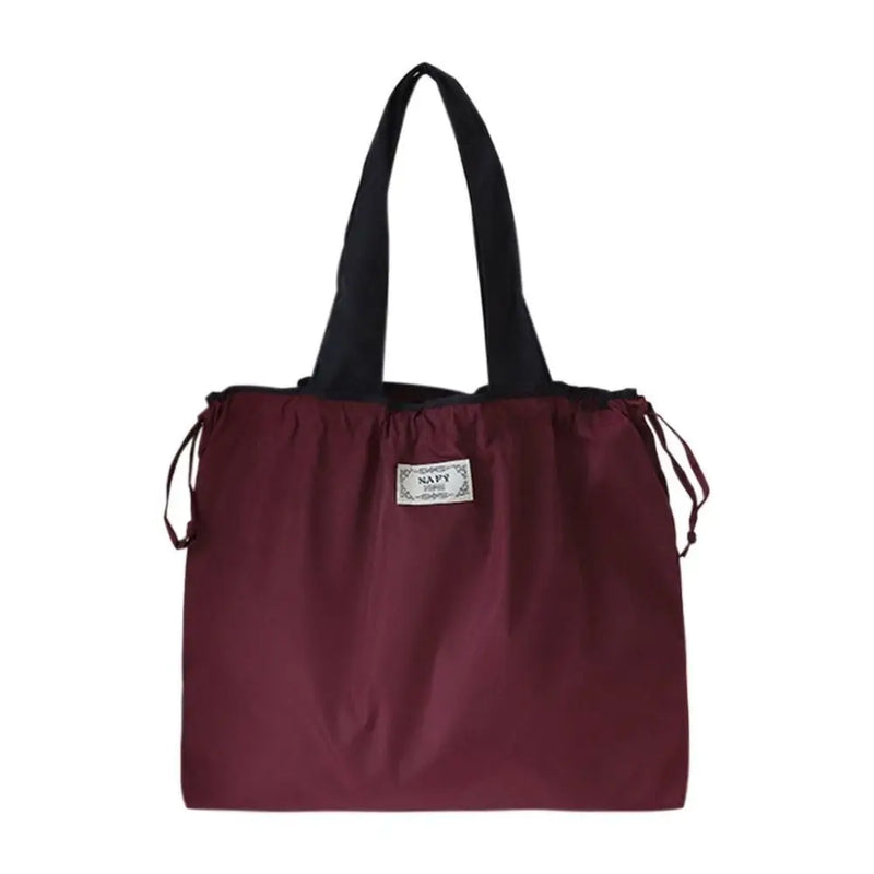Drawstring Eco-Friendly Fashion Supermarket Shopping Bag Foldable Shopping Bag Reusable Waterproof Travel Grocery Bag Fashion