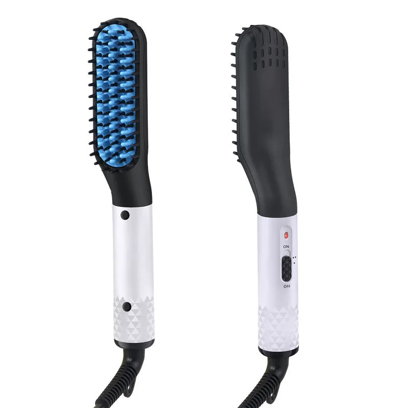 Man Hair Comb Brush Beard Straightener Multifunctional Hair Straightening Comb Hair Curler Fast Heating Styling Tools