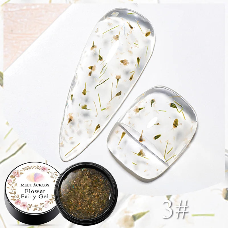 MEET ACROSS 8ml Sparkly Sequins Gel Nail Polish Pink Gold Silver Glitter Semi Permanent UV Nail Art Gel Varnish Manicure Design