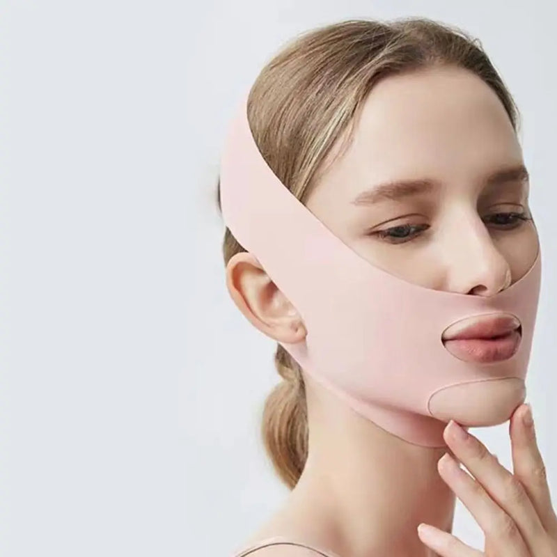 New Adjustable Face Sculpting Sleep Mask Breathable Elastic Lifting Tightening Mask Skin Care Slimming Strap Chin Up Mask Woman