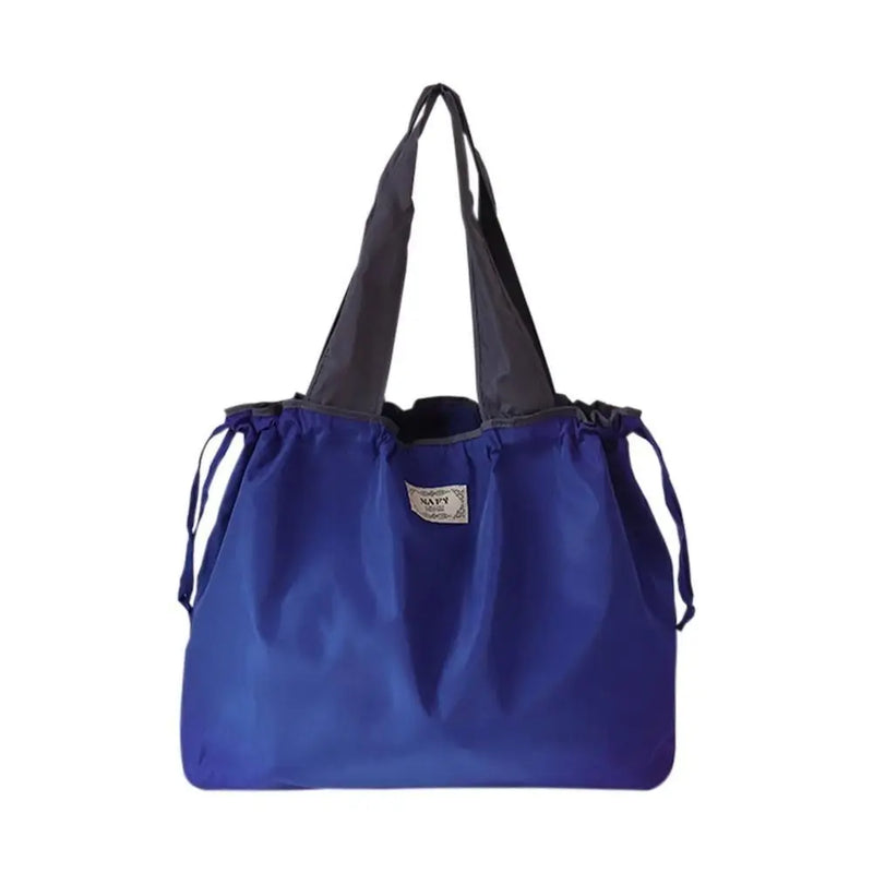 Drawstring Eco-Friendly Fashion Supermarket Shopping Bag Foldable Shopping Bag Reusable Waterproof Travel Grocery Bag Fashion