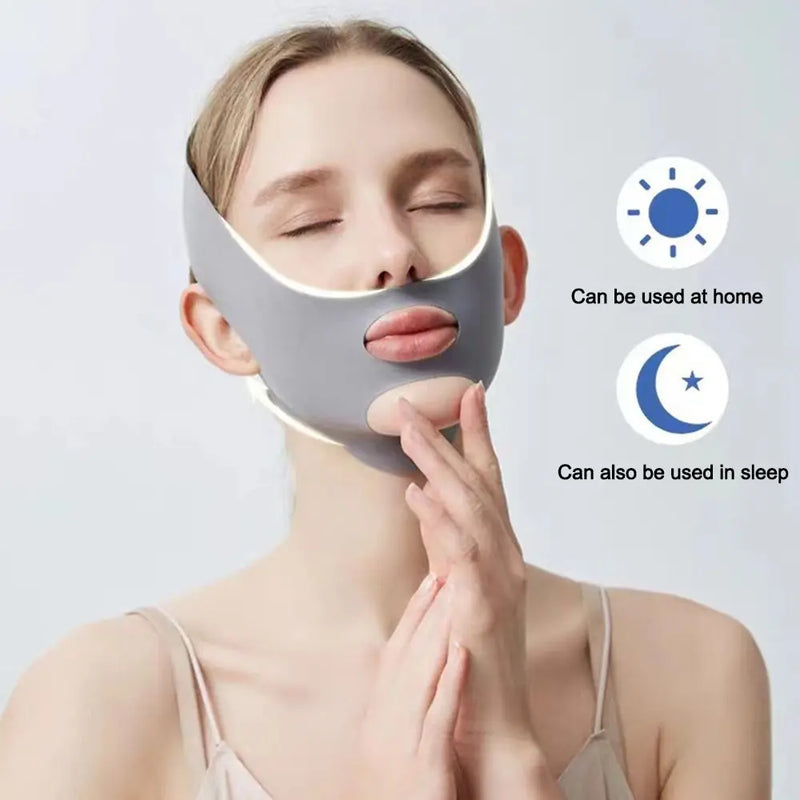 New Adjustable Face Sculpting Sleep Mask Breathable Elastic Lifting Tightening Mask Skin Care Slimming Strap Chin Up Mask Woman