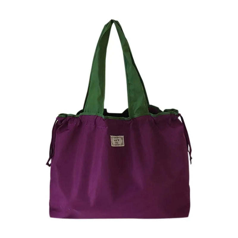 Drawstring Eco-Friendly Fashion Supermarket Shopping Bag Foldable Shopping Bag Reusable Waterproof Travel Grocery Bag Fashion