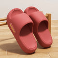 Thick Platform Cloud Slippers Women Letter Design Comfy Soft Sole EVA Pillow Slides Woman Summer Non Slip Bathroom Home Slippers
