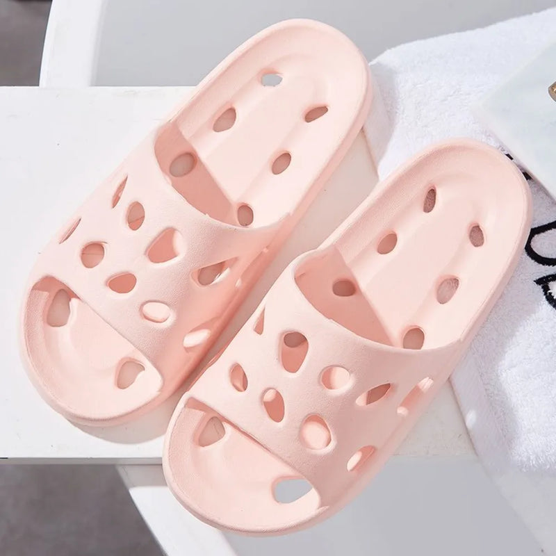 Summer Cloud Slippers Simple Eva Beach Anti-slip Shoes Bathroom Soft Sole Slide Sandals Women