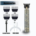 T9 Electric Hair Clipper for Men Professional Barber Shaver Beard Trimmer Body Hair Cutting Machine for Men Dragon Buddha Design