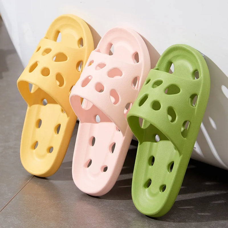 Summer Cloud Slippers Simple Eva Beach Anti-slip Shoes Bathroom Soft Sole Slide Sandals Women