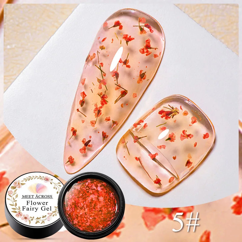MEET ACROSS 8ml Sparkly Sequins Gel Nail Polish Pink Gold Silver Glitter Semi Permanent UV Nail Art Gel Varnish Manicure Design