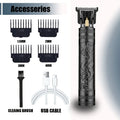 T9 Electric Hair Clipper for Men Professional Barber Shaver Beard Trimmer Body Hair Cutting Machine for Men Dragon Buddha Design