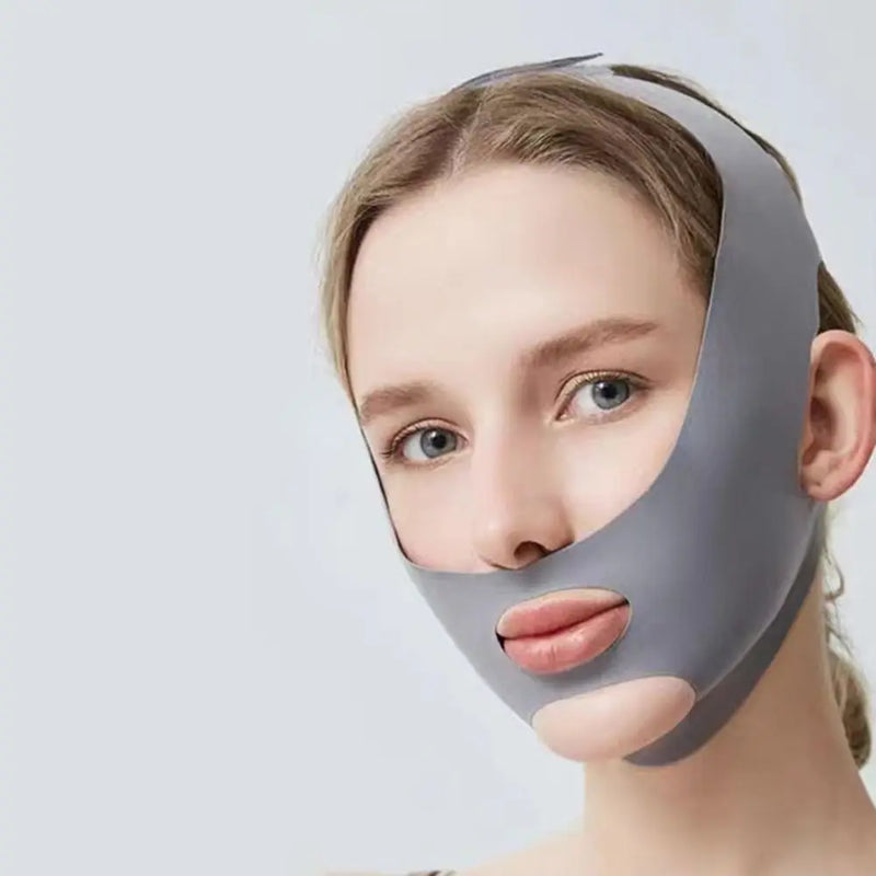 New Adjustable Face Sculpting Sleep Mask Breathable Elastic Lifting Tightening Mask Skin Care Slimming Strap Chin Up Mask Woman