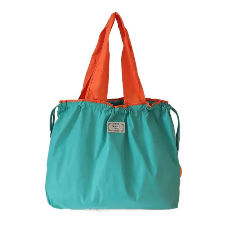 Drawstring Eco-Friendly Fashion Supermarket Shopping Bag Foldable Shopping Bag Reusable Waterproof Travel Grocery Bag Fashion